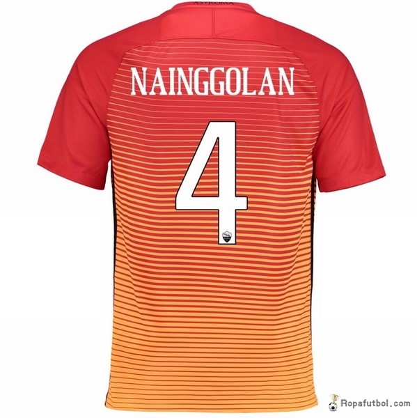 Camiseta As Roma Replica Tercera Ropa Nainggolan 2016/17 Naranja